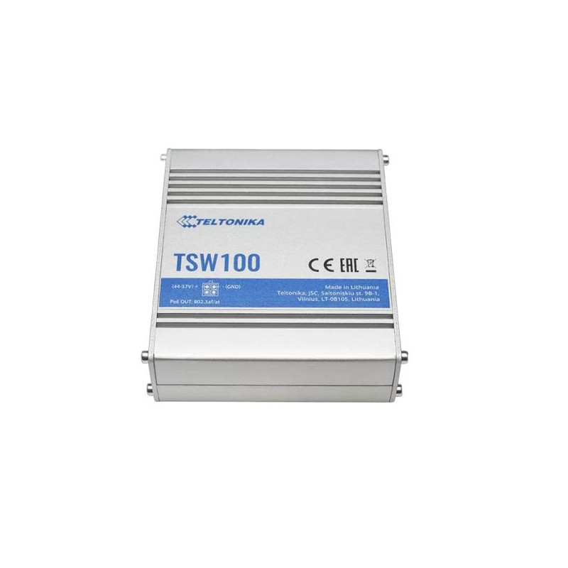 4779027312828Switch|TELTONIKA|TSW100000000|PoE+ ports 4|120 Watts|TSW100