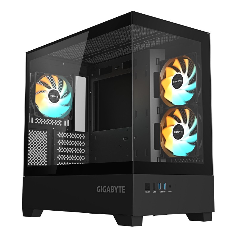 4719331555832Case|GIGABYTE|C201 PANORAMIC|MidiTower|Case product features Rackmountable/Removeable HDD basket/Transparent panel|Not included|