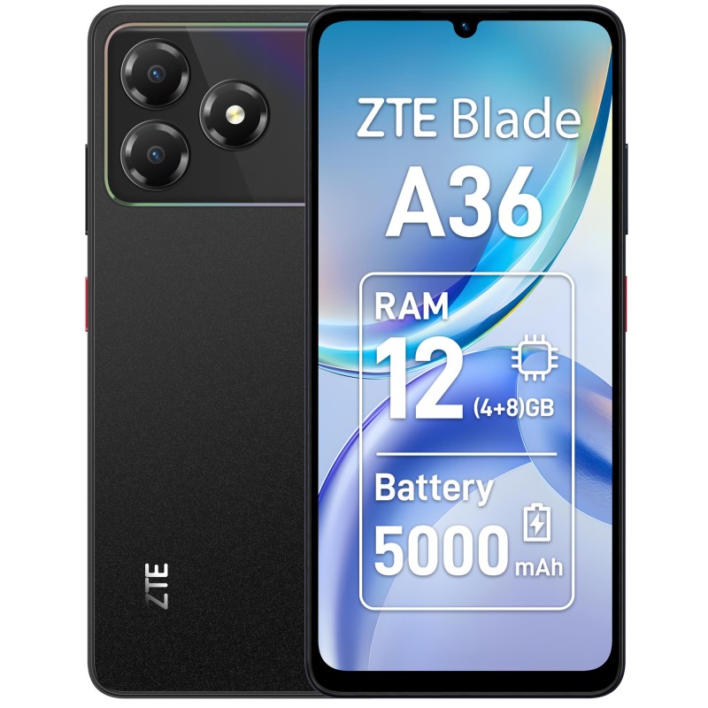 6902176146664MOBILE PHONE BLADE A36/4/64GB BLACK ZTE