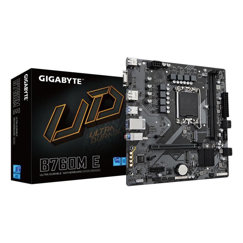 889523038659Mainboard|GIGABYTE|Intel B760 Express|LGA1700|Micro-ATX|Memory DDR5|Memory slots 2|B760ME1.0
