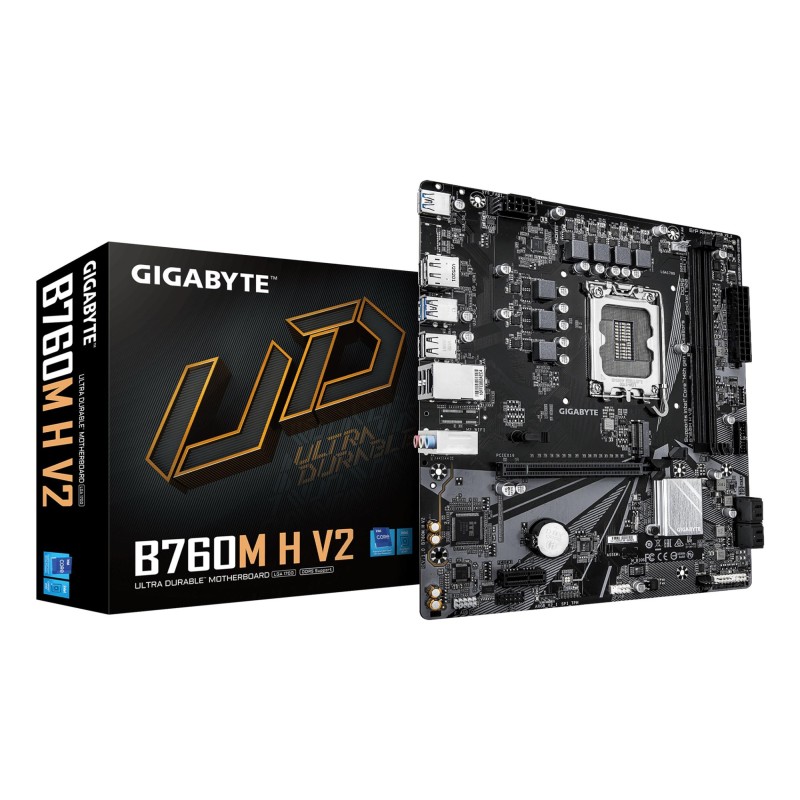4719331878054Mainboard|GIGABYTE|Intel B760 Express|LGA1700|Micro-ATX|Memory DDR5|Memory slots 2|B760MHV21.0