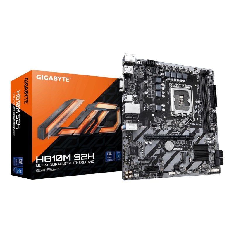 4719331869168Mainboard GIGABYTE LGA1851 Micro-ATX Memory DDR5 Memory slots 2 H810MS2H