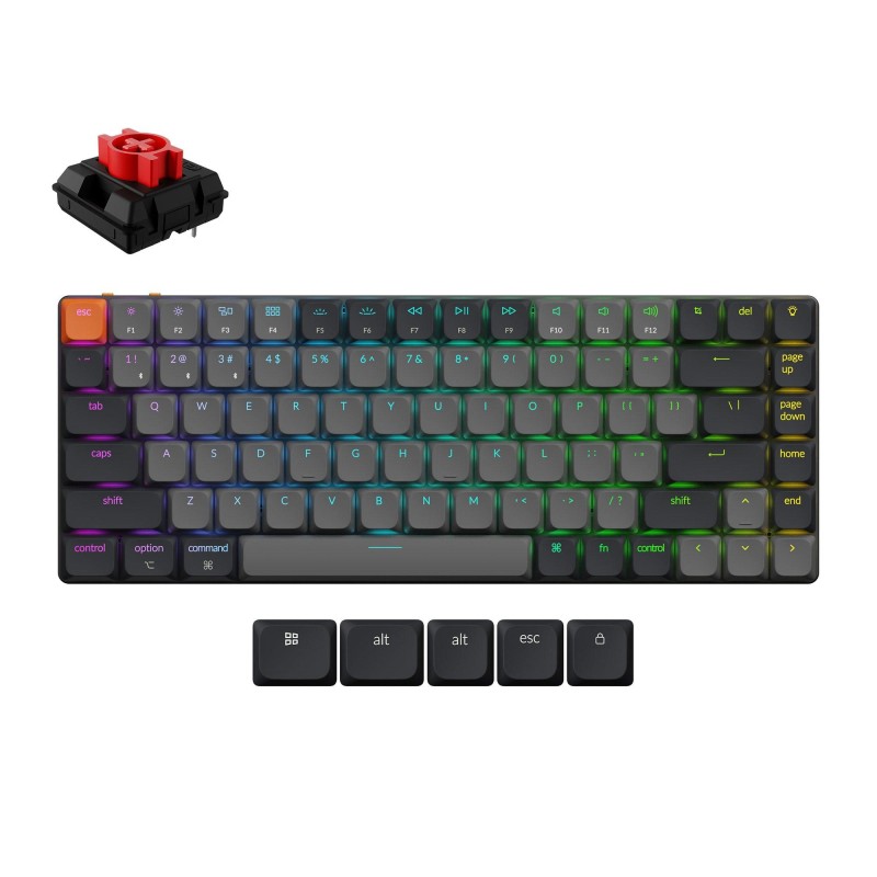 4895248888765KEYBOARD WRL K3 RGB/BLACK K3X-B1 KEYCHRON