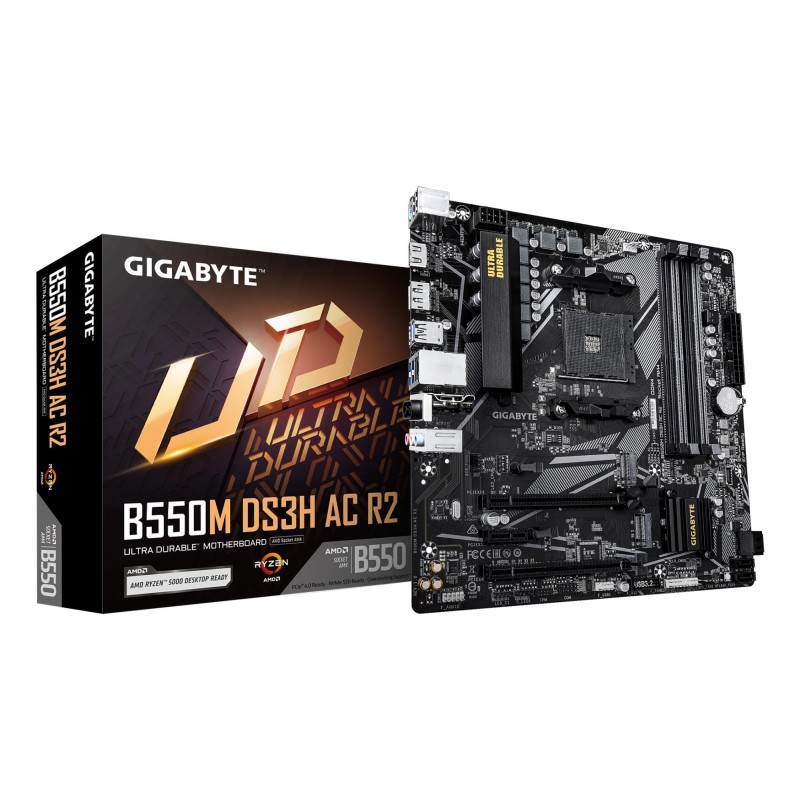 4719331869908Mainboard|GIGABYTE|AMD B550|SAM4|Micro-ATX|Memory DDR4|Memory slots 4|B550MDS3HACR2