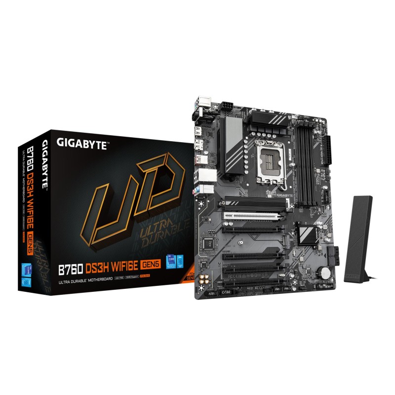 4719331872939Mainboard|GIGABYTE|Intel B760 Express|LGA1700|ATX|Memory DDR5|Memory slots 4|B760DS3HWF6EGEN51.0