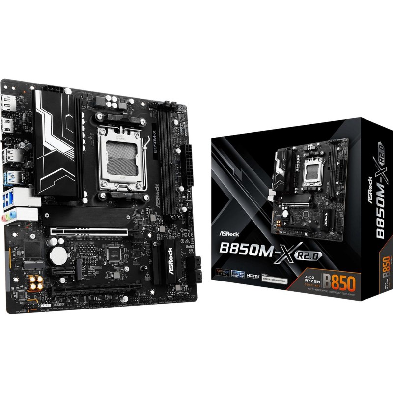4711581490758Mainboard|ASROCK|AMD B850|SAM5|Micro-ATX|Memory DDR5|Memory slots 2|B850M-XR2.0