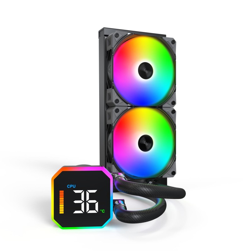 4710562742794CPU COOLER MULTI SOCKET BLACK/HYPERFLOW DIGITAL 240 MONTECH