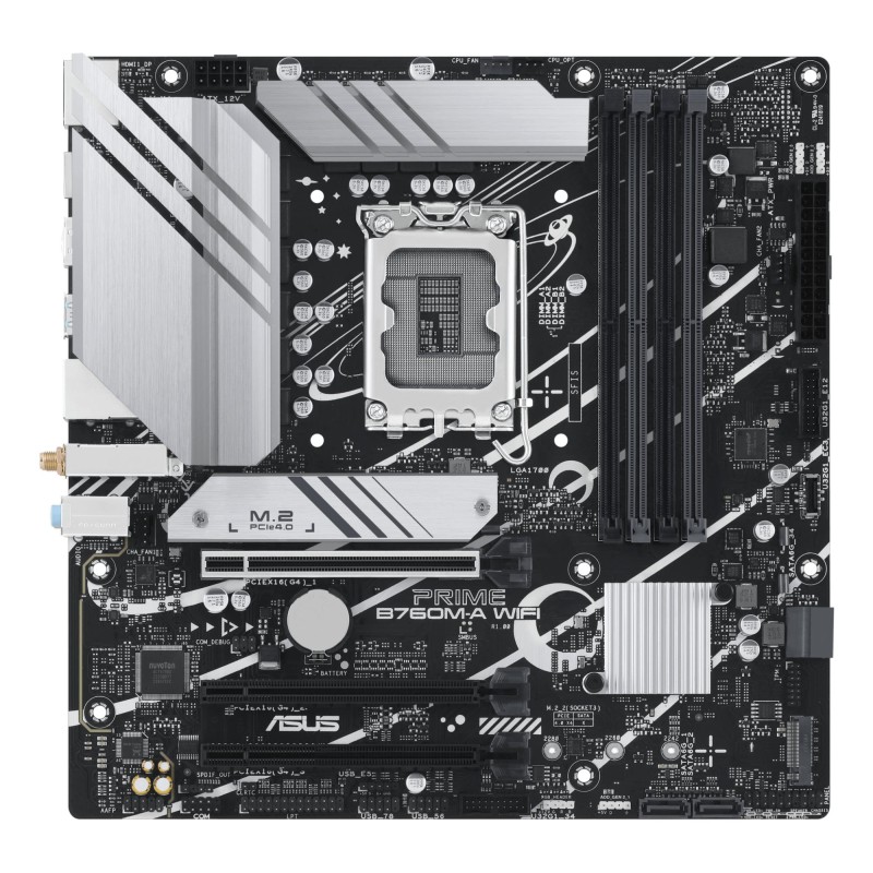 4711387131435Mainboard|ASUS|Intel B760 Express|LGA1700|Micro-ATX|Memory DDR5|Memory slots 4|3xPCI-Express 4.0 16x|2xM.2|2xHDMI|1xDisplayPort|