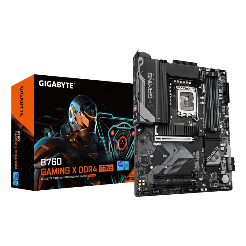 4719331873448Mainboard|GIGABYTE|Intel B760|LGA 1700|ATX|RAM DDR4-SDRAM|4xSlots|3xNumber of M.2 (M) slots|B760GAMINGXD4GEN5