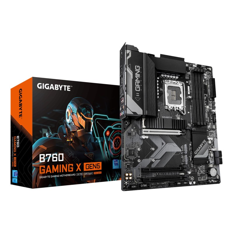 4719331872120Mainboard|GIGABYTE|Intel B760 Express|LGA1700|ATX|Memory DDR5|Memory slots 4|B760GAMINGXGEN5