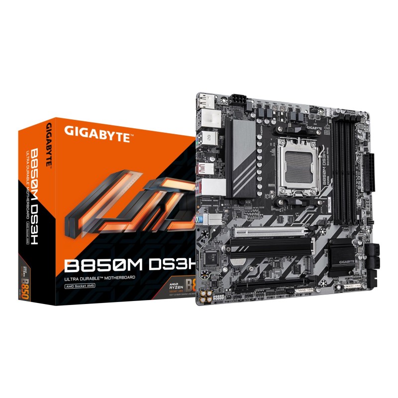 4719331866518Mainboard|GIGABYTE|AMD B850|Socket AM5|micro ATX|RAM DDR5-SDRAM|4xSlots|2xNumber of M.2 (M) slots|B850MDS3H1.2