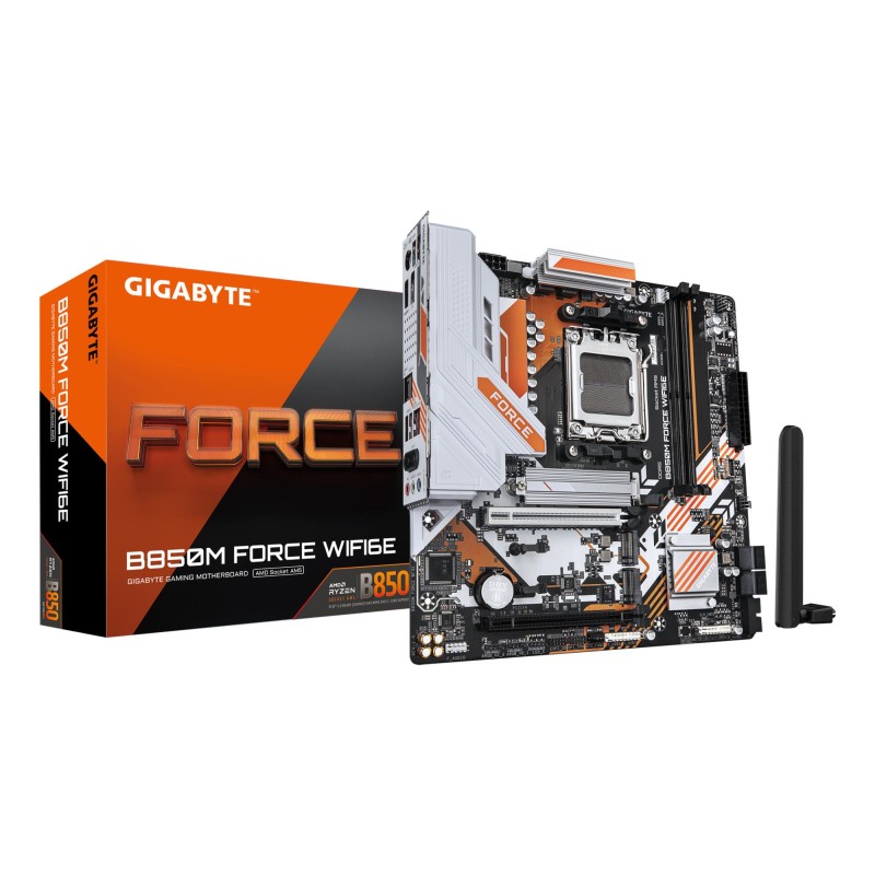 4719331874308Mainboard|GIGABYTE|AMD B850|SAM5|Micro-ATX|Memory DDR5|Memory slots 2|B850MFORCEWF6E