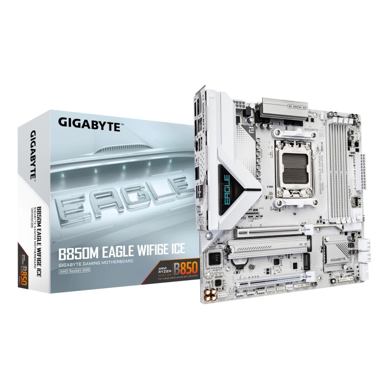 4719331871789Mainboard|GIGABYTE|AMD B850|SAM5|Micro-ATX|Memory DDR5|Memory slots 4|B850MEAGLEWF6EICE