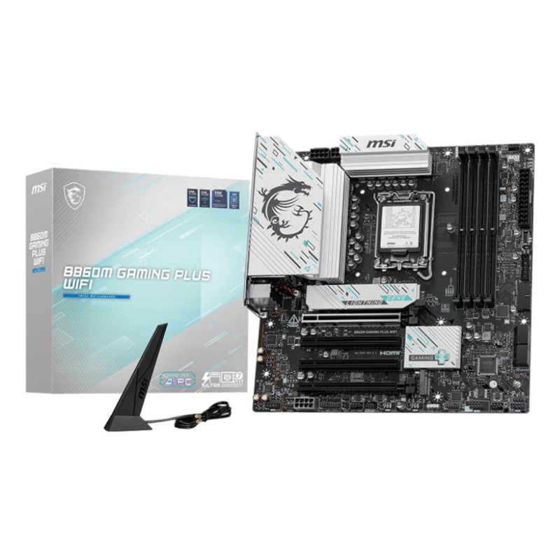4711377286558Mainboard|MSI|Intel B860 Express|LGA1851|Micro-ATX|Memory DDR5|Memory slots 4|B860MGAMINGPLUSWIFI