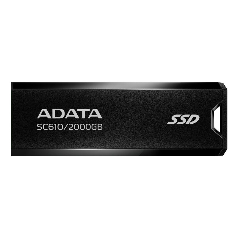 4711085945068External SSD|ADATA|SC610|2TB|USB 3.2|Write speed 500 MBytes/sec|Read speed 550 MBytes/sec|SC610-2000G-CBK/RD