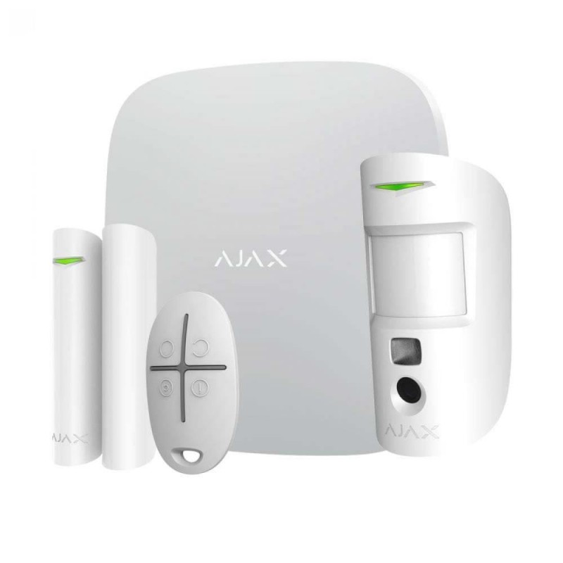 4823114015694ALARM SECURITY STARTERKIT CAM/PLUS WHITE 38174 AJAX