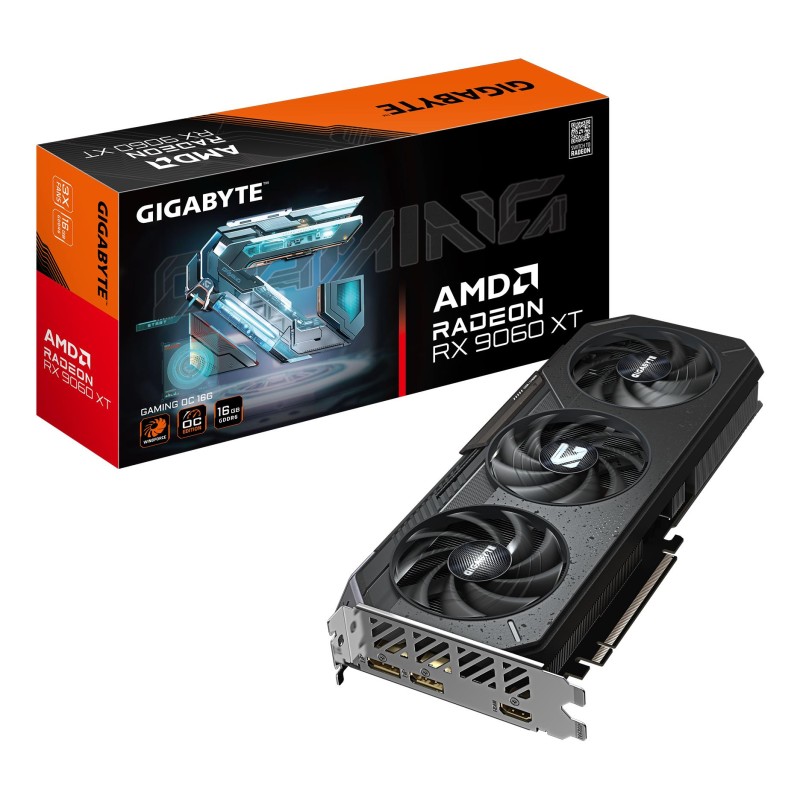 4719331356248Graphics Card|GIGABYTE|AMD Radeon RX 9060 XT|16 GB|GDDR6|128 bit|PCIE 5.0 16x|Triple slot Fansink|GV-R9060XTGAMINGOC-16GD