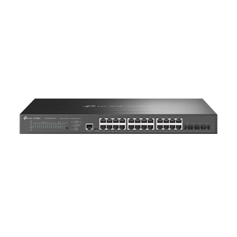 4897098689738Switch|TP-LINK|Omada|SG3428XPP-M2|Desktop/pedestal|Rack|24x2.5GbE|4xSFP+|1xConsole|1|PoE+ ports 16|500 Watts|SG3428XPP-M2