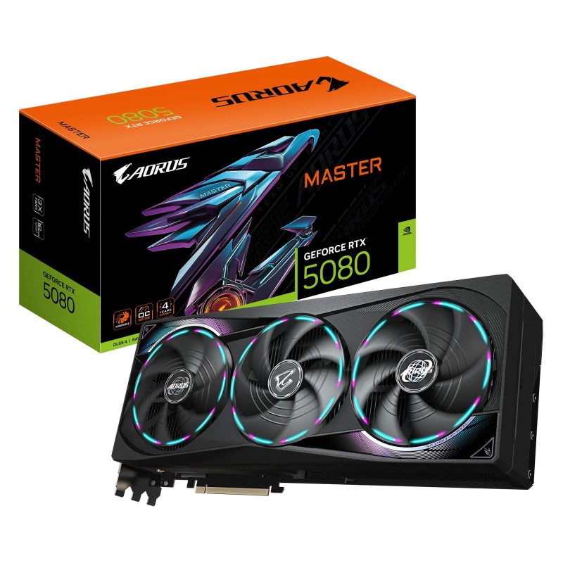 4719331355586Graphics Card|GIGABYTE|NVIDIA GeForce RTX 5080|16 GB|GDDR7|256 bit|PCIE 5.0 16x|GPU 2617 MHz|Dual Slot Fansink|1xHDMI|3xDisplayP