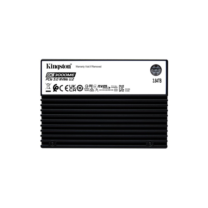 740617347876SSD|KINGSTON|SSD series DC3000ME|3.84TB|NVMe|NAND flash technology 3D TLC|Write speed 5800 MBytes/sec|Read speed 14000 MBytes/se
