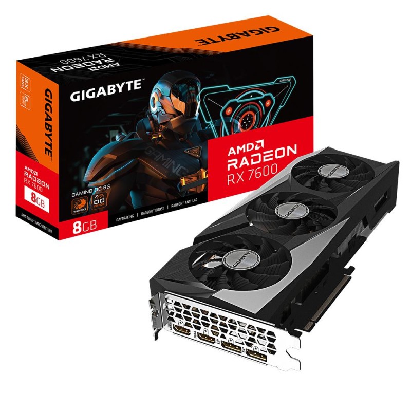 4719331313425Graphics Card|GIGABYTE|AMD Radeon RX 7600|8 GB|GDDR6|128 bit|PCIE 4.0 16x|2xHDMI|2xDisplayPort|GV-R76GAMINGOC-8GD1.1