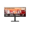 LCD Monitor|LG|34 "|3440 x 1440 pixels|Wide Quad HD|Native aspect ratio 21:9|LCD|Curved|34BA75QE-B