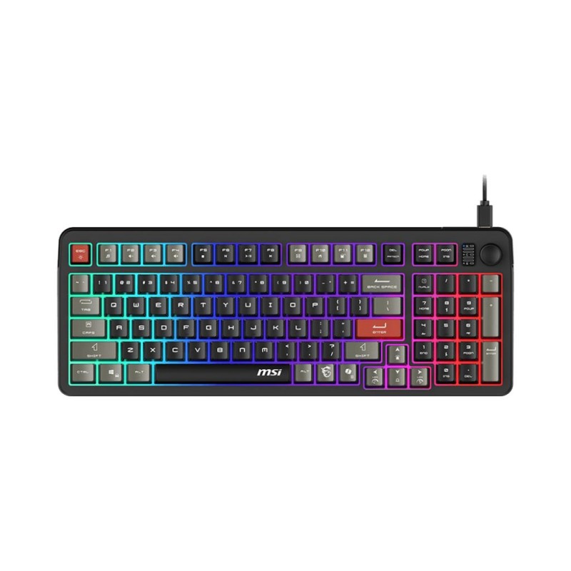 4711377321495KEYBOARD GAMING BLACK US FORGE GK110 US MSI