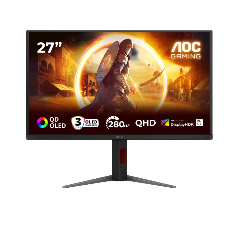4038986183161LCD Monitor|AOC|27 "|2560 x 1440 pixels|Quad HD|Native aspect ratio 16:9|QD-OLED|Flat|Q27G4ZD