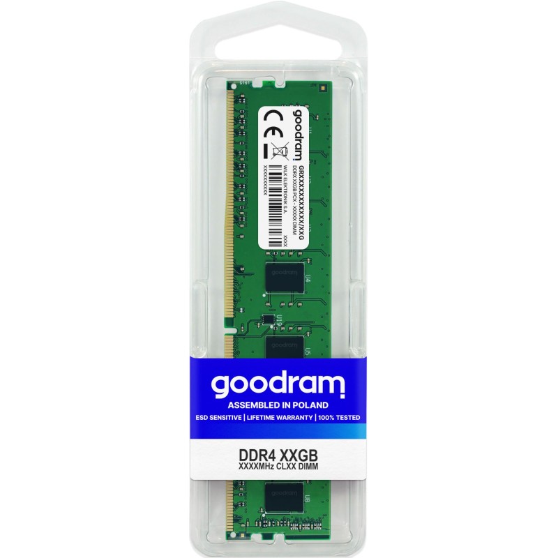5908267960431MEMORY DIMM 16GB PC25600 DDR4/GR3200D464L22/16G GOODRAM