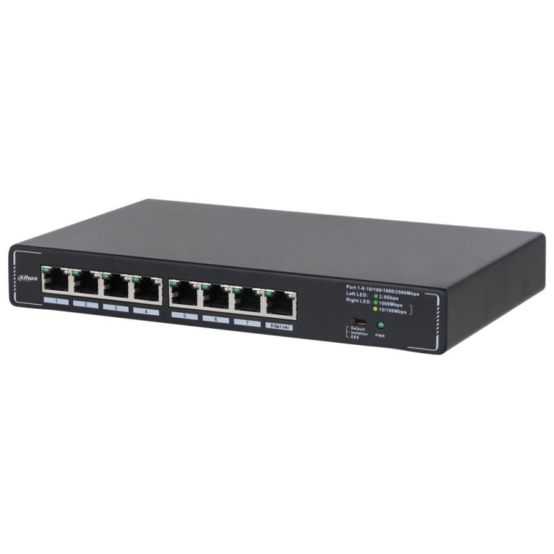 6923172508232Switch|DAHUA|DH-SMG1008|Switch type Unmanaged|8x2.5G Ethernet (copper) ports quantity|SMG1008