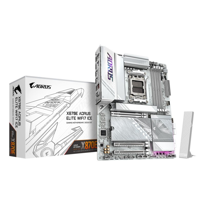 4719331871529Mainboard|GIGABYTE|AMD X870|SAM5|ATX|Memory DDR5|Memory slots 4|X870EAELITEWF7ICE1.2