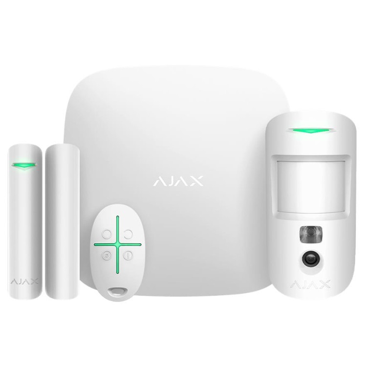 ALARM SECURITY STARTERKIT CAM/HDR WHITE 156253 AJAX