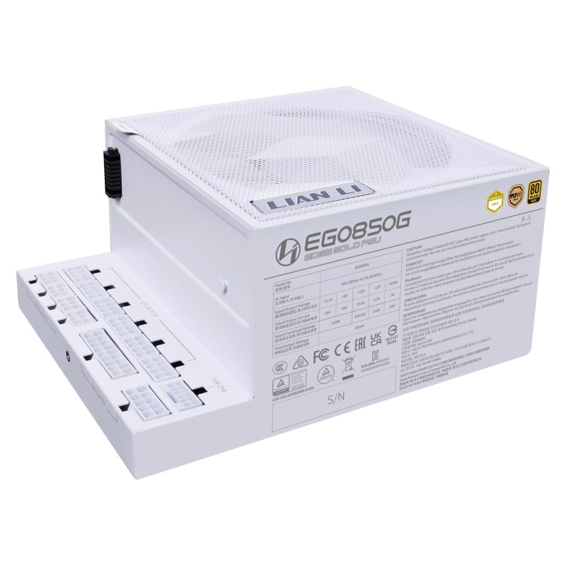 4718466016331Блок питания LIAN LI EDGE GOLD 850 850 Watts Efficiency 80 PLUS GOLD PFC Active G9P.EG0850G.W000.EU