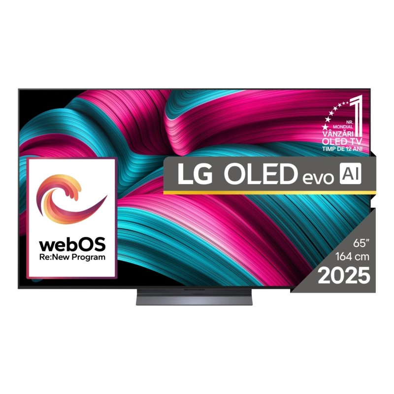 8806096363560TV Set LG 65" OLED/4K/Smart 3840x2160 Wireless LAN Bluetooth webOS Black OLED65C51LA