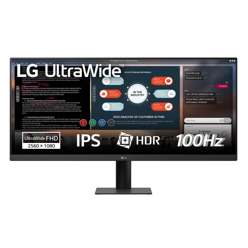 8806096534601LCD Monitor LG 29U511A-B 29" Gaming/21 : 9 Panel IPS 2560x1080 21:9 100 Hz 1 ms 29U511A-B