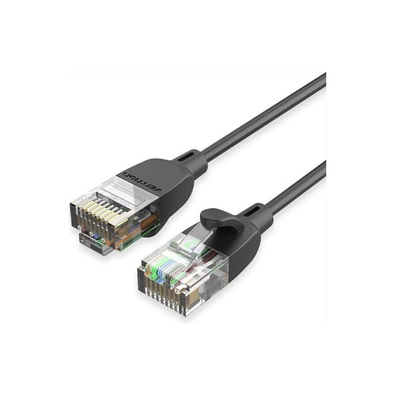6922794742956PATCH CABLE CAT.6A UTP 1.5M BLACK SLIM IBIBG VENTION