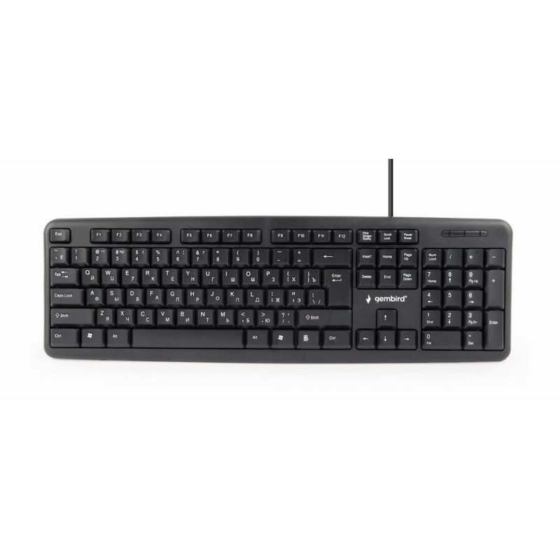 8716309083997KEYBOARD STANDART USB RUS/BLACK KB-U-103-RU GEMBIRD