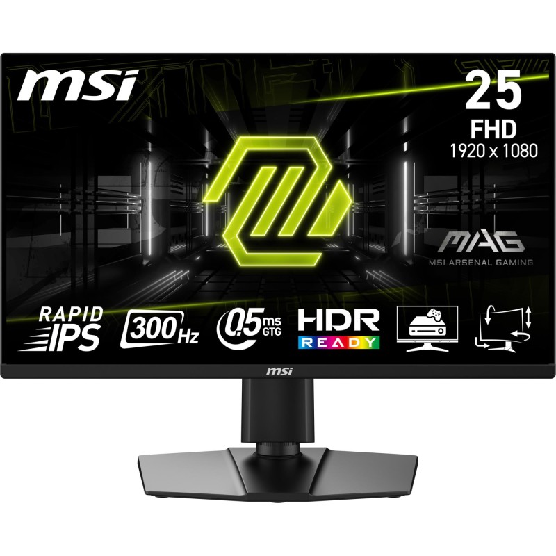 4711377259279LCD Monitor MSI MAG 255PXF 24.5" Gaming Matte Panel IPS 1920x1080 16:9 300Hz 0.5 ms Колонкаs Colour Black MAG255PXF