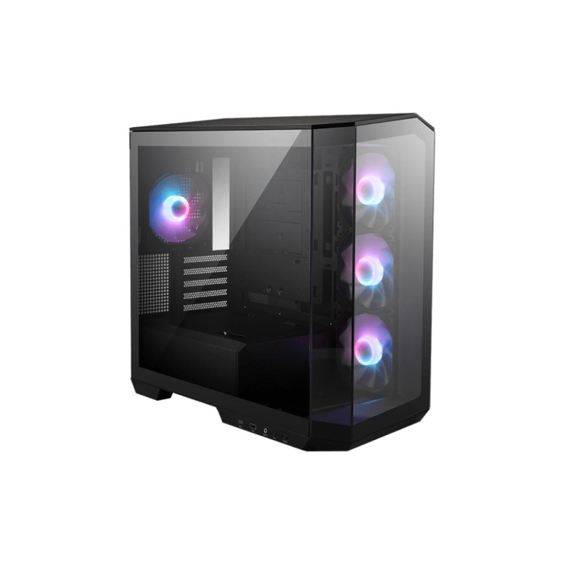 4711377136471Case MSI MidiTower Case product features Transparent panel Not included MicroATX Colour Black MAGPANOM100RPZ