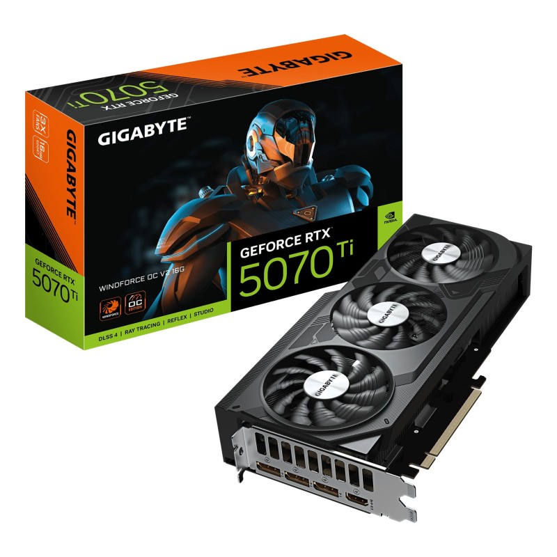4719331357023Graafikakaart GIGABYTE NVIDIA GeForce RTX 5070 Ti 2497 MHz 16 GB GDDR7 256 bit ArvutiI Express 5.0 Active N507TWF3OCV2-16GD