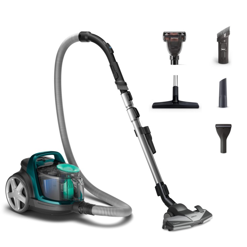 8720389036620Vacuum Cleaner PHILIPS Bagless 900 Watts Capacity 1.5 l Noise 77 dB Dark Grey Weight 5.3 kg FC9556 09
