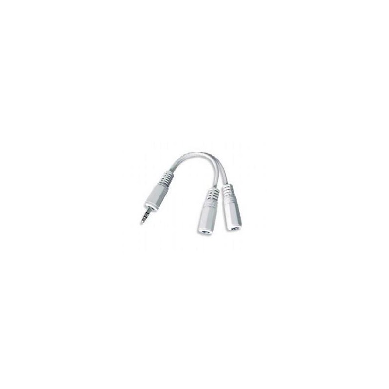8716309035507CABLE AUDIO SPLITTER 3.5MM 10CM WHITE CCA-415W GEMBIRD
