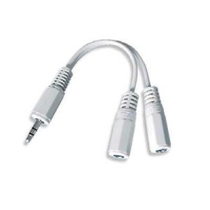 CABLE AUDIO SPLITTER 3.5MM/10CM WHT CCA-415-0.1M GEMBIRD