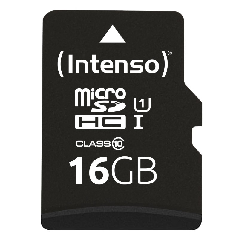 4034303019809MicroSDHC mälukaart 16GB UHS-I W ADAPTER 3423470 INTENSO