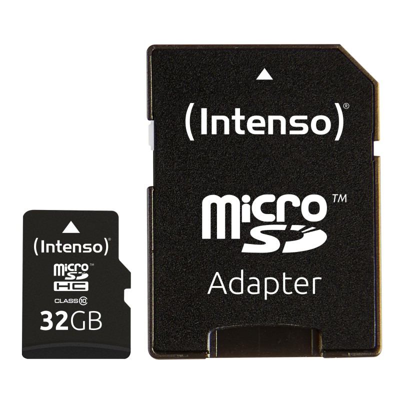 4034303016655Карта памяти MicroSDHC 32GB C10 W ADAPTER 3413480 INTENSO