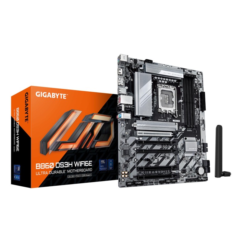4719331867515Emolevy GIGABYTE Intel B860 Express LGA1851 ATX Memory DDR5 5xTietokoneI-Express 16x 2xM.2 1xHDMI 1xDisplayPort 1xAudio-In 1xAud