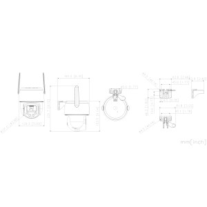 KIIRE IP-KUPPELKAAMERA VÄLISTINGIMUSTESSE P8F-PV-0360B-PRO Picoo F1 Wi-Fi 6 - 8 Mpx 3.6 mm DAHUA