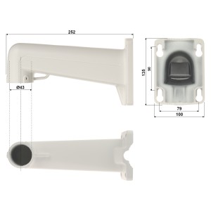 KIIRE IP-KUPPELKAAMERA VÄLISTINGIMUSTESSE OMEGA-50P36-12-AI - 5 Mpx 4.6 ... 165 mm