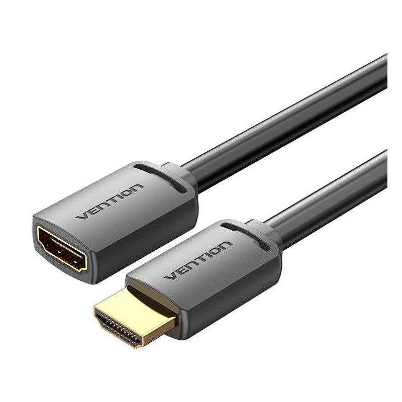 6922794766846CABLE HDMI MALE/FEMALE 4K/0.5M BLACK AHCBD VENTION