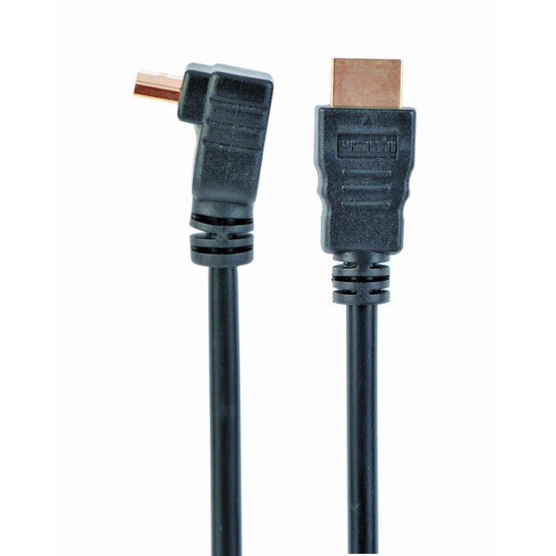 8716309066037CABLE HDMI-HDMI 3M V2.0 90DEG./CC-HDMI490-10 GEMBIRD